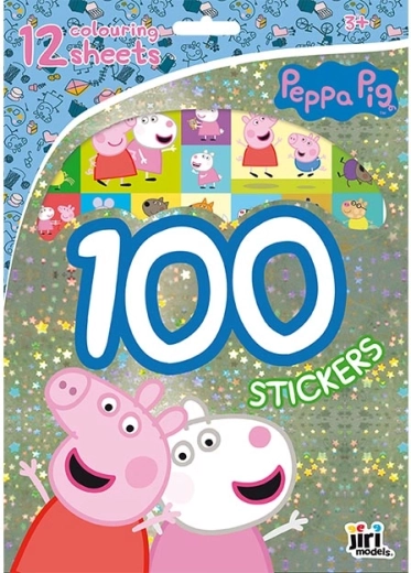 Lipdukai ir spalvinimo lapai Kiaulytė Pepa – 100 lipdukų