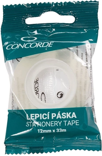 Lipni juosta Concorde 12 mm × 33 m, skaidri