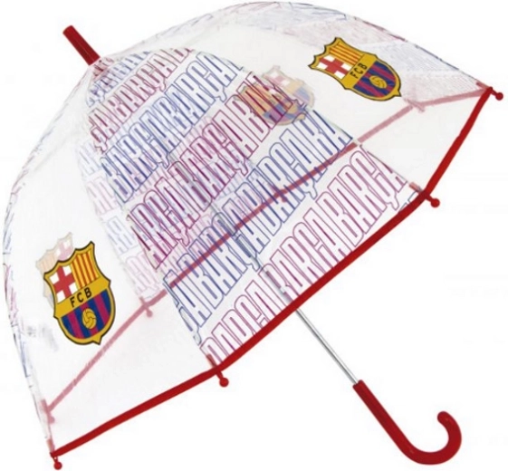 Transparent kids' umbrella FC Barcelona