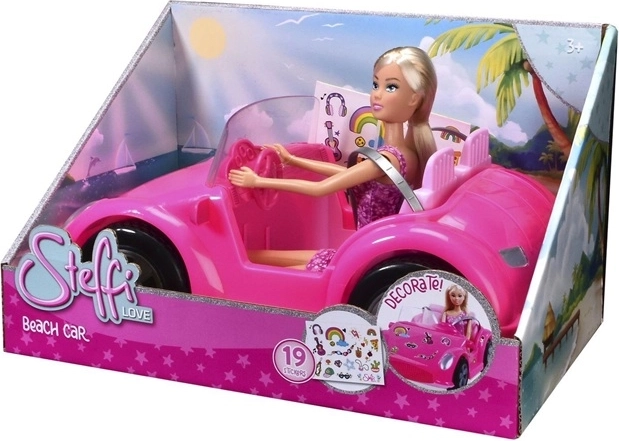 Steffi Love paplūdimio automobilis su lėle