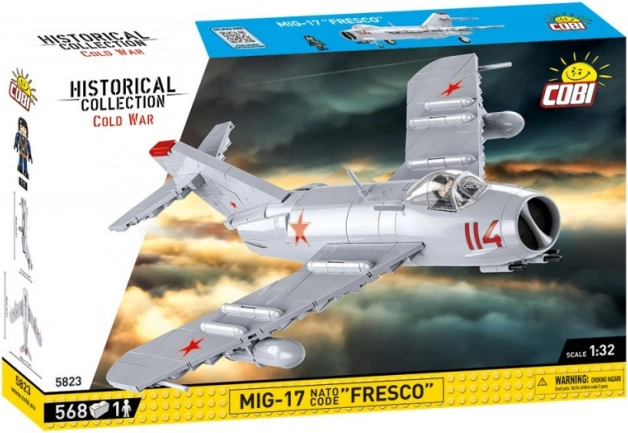 MiG-17 iš COBI istorinių kolekcijų modelis