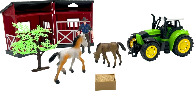 Farm with tractor – playset 22 cm - 1 piece