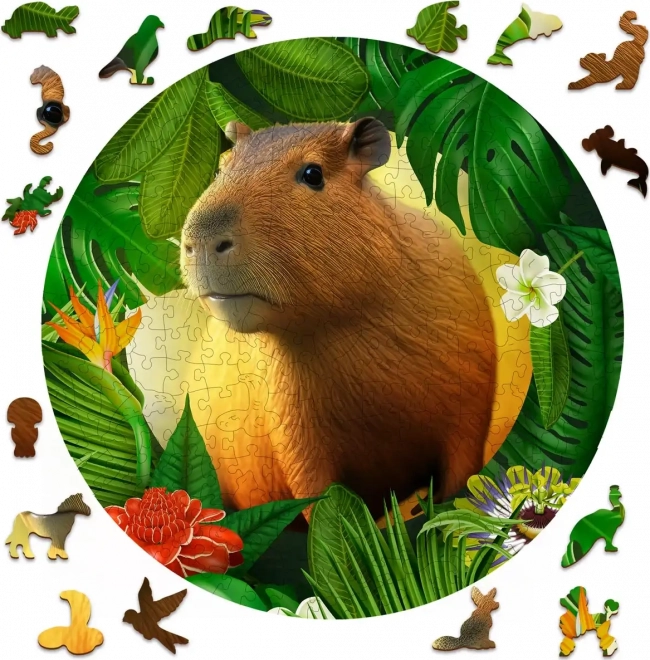 Wooden Capybara Puzzle 250 Pieces WOODEN CITY