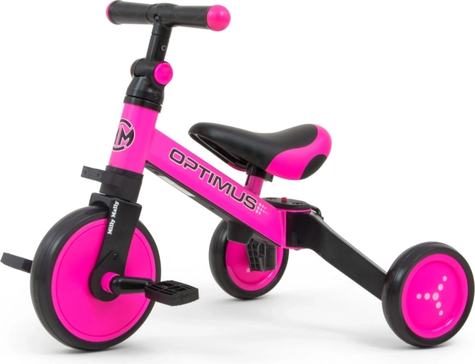 Milly Mally 3-in-1 Children's Ride-On and Tricycle Optimus Pink
