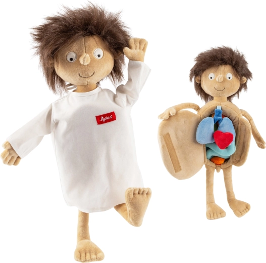 Sigikid mažasis pacientas Ervinas – pliušinė edukacinė lėlė 44 cm