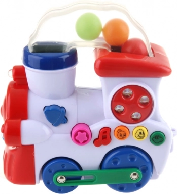 Muzikinis traukinukas patiems mažiausiems su šviesomis ir garsais