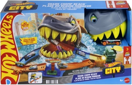 Hot Wheels City paplūdimys su ryklio ataka