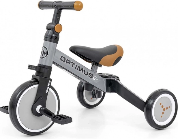 Children’s balance bike and tricycle 3-in-1 Optimus grey