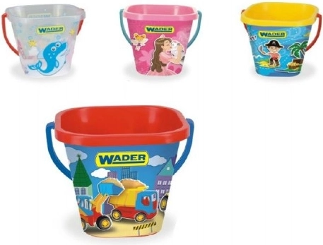 Kvadratinis kibirėlis 2 l plastikinis 15x19 cm Wader