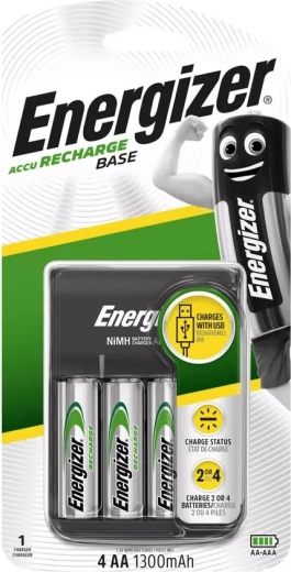 Energizer USB baterijų įkroviklis su AA akumuliatoriais