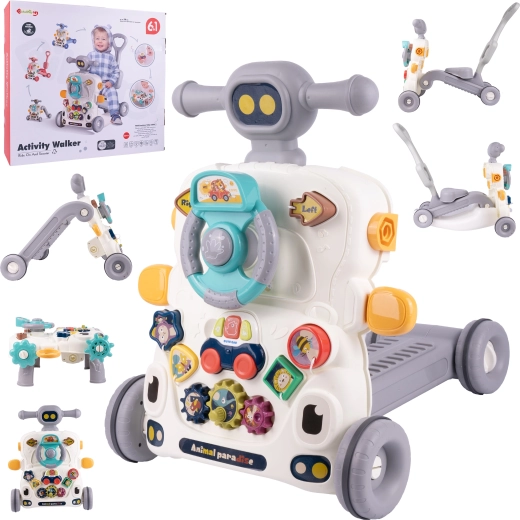Walker, Push Ride-On Car and Interactive Table MOTOR 3-in-1