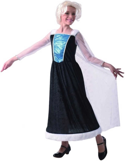Carnival princess costume – dress with cape, size M (120–130 cm)