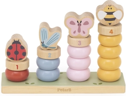 Viga Spring Wooden Counting Puzzle