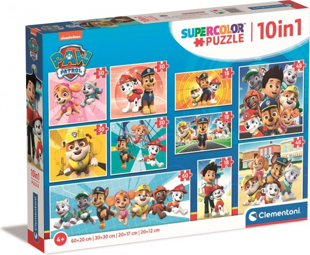Paw Patrol dėlionė 10-in-1 nuo Clementoni