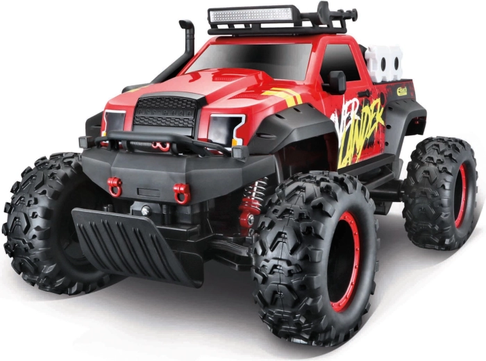 Maisto RC Overlander raudonas nuotoliniu būdu valdomas visureigio modelis