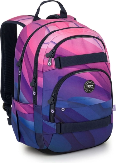 Pink-purple student backpack Topgal Viki