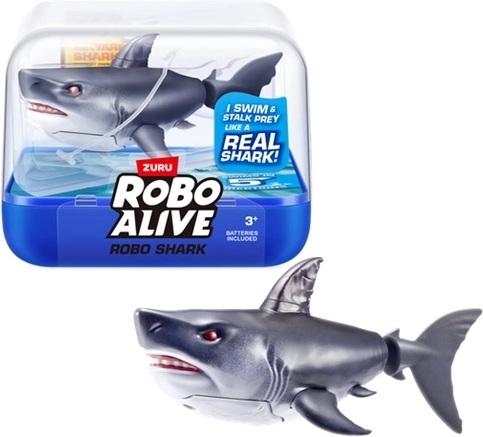 ZURU RoboAlive plaukiojantis vandens ryklys, juodas
