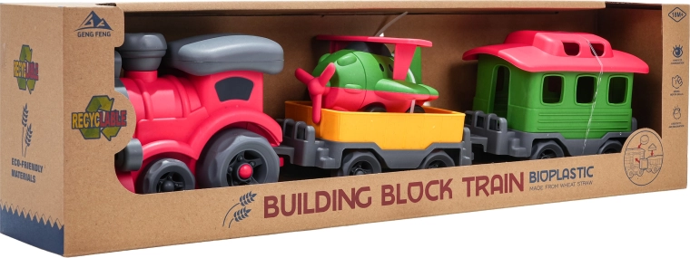 Bioplastic Train with Carriages