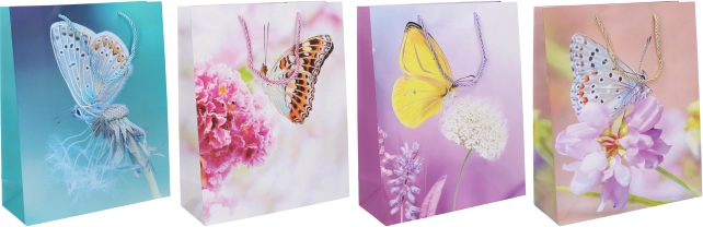 Dovanų maišelis L matmenys 31,5x40x12 cm