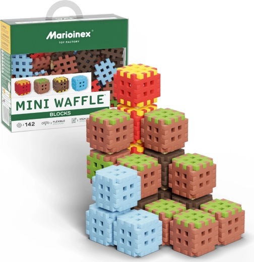 Konstruktorius Mini Waffle Blocks 142 det. MARIOINEX
