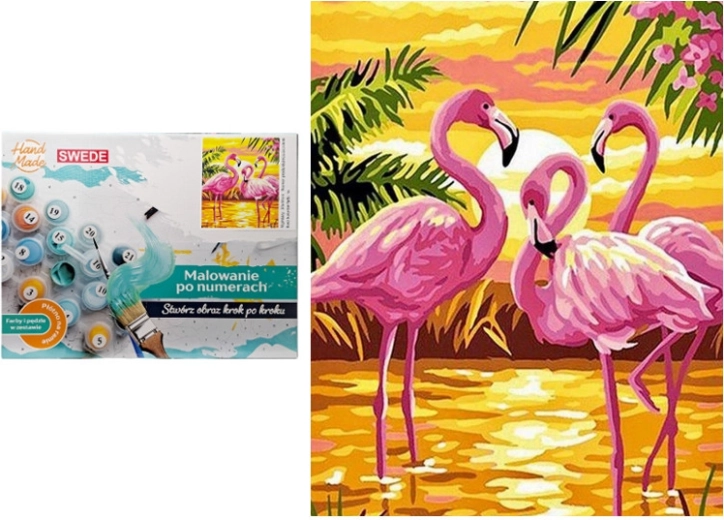 Tapyba pagal skaičius „Flamingai“