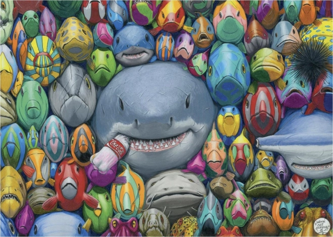 Dėlionė margaspalvės jūros žuvelės 1000 dalių