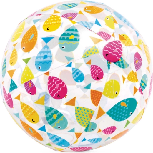 Pripučiamas paplūdimio kamuolys linksmos žuvelės 51 cm INTEX