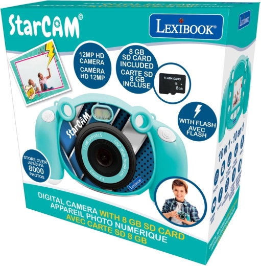Lexibook HD vaizdo kamera ir fotoaparatas su SD kortele