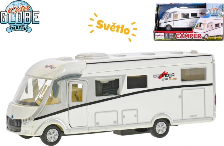 Kids Globe Traffic karavanas CARTHAGO 16 cm su apšvietimu ir atbuline eiga