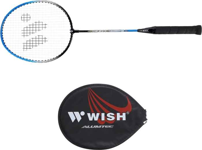 Badmintono raketė Wish Steeltec 216 mėlynai‑juoda
