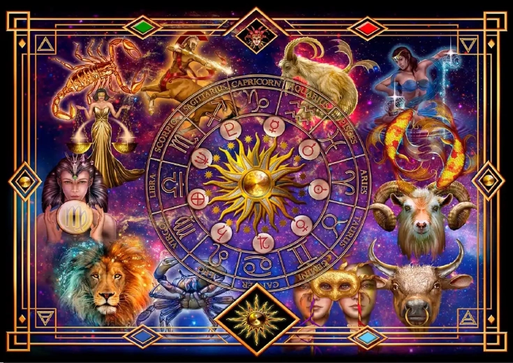 WOODEN CITY Wooden Puzzle Zodiac 2-in-1, 4000 pieces