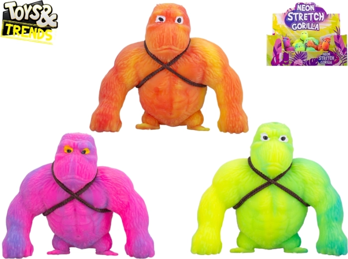 Super tampoma spalvota tempiama gorila 10 cm Toys&Trends