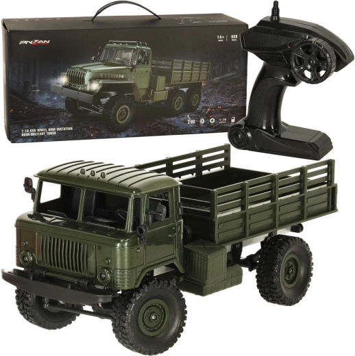 Remote-Controlled Military Truck Off-Road 4WD 1:16 RTR