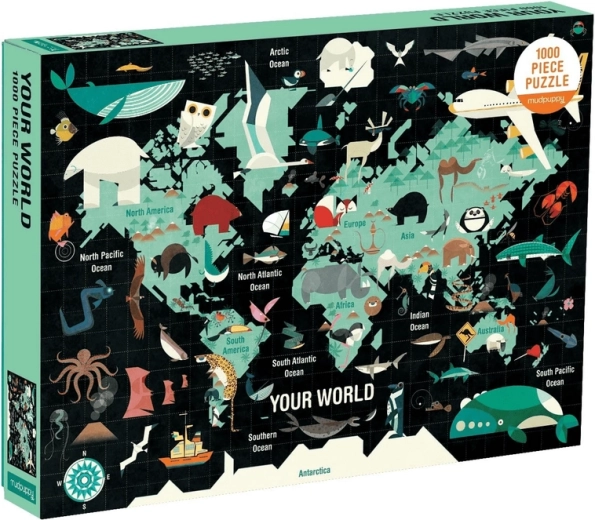 Mudpuppy Puzzle Your World 1000 Pieces