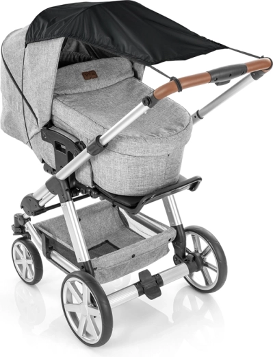 Reer saulės skleidėjas vežimėliui juodas UPF 50+