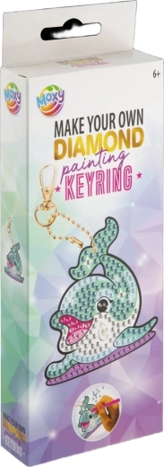 MOXY deimantinis dėlionės paveikslas – pakabukas Delfinas
