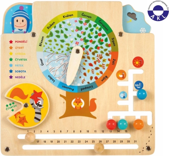 Lucy & Leo Nature Calendar – Wooden Educational Board