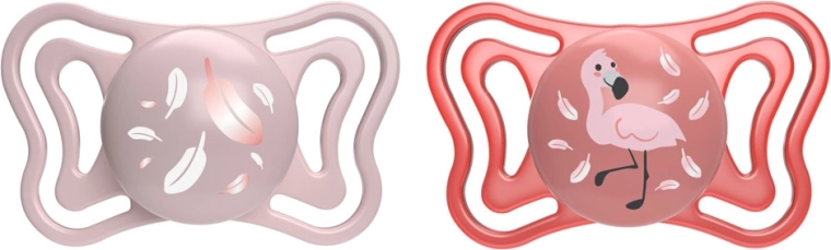 Chicco Physio Light silicone pacifiers, pink, 6–16 months, 2 pcs