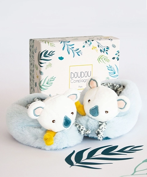 Gift Set DouDou - First Shoes with Rattles