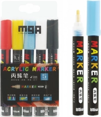 Tamsoje šviečiantys akriliniai žymekliai