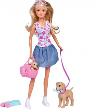 Steffi Love Doll - Walk with Puppies