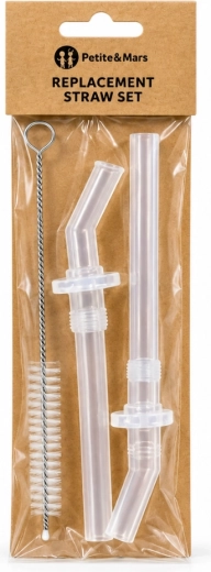 PETITE&MARS atsarginių šiaudelių rinkinys termosui, 350 ml