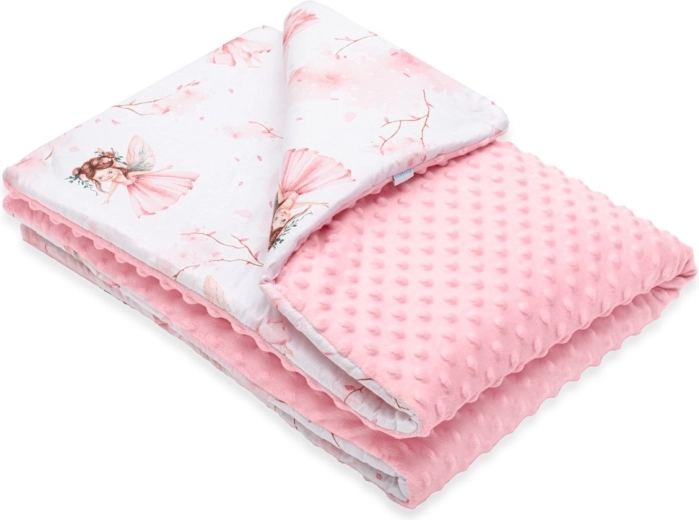 Vaikiška minky antklodė su užpildu New Baby Fėjos 80 × 100 cm