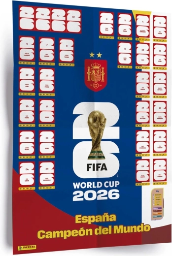 Panini FIFA World Cup 2026 poster with stickers (Winner Poster Set)