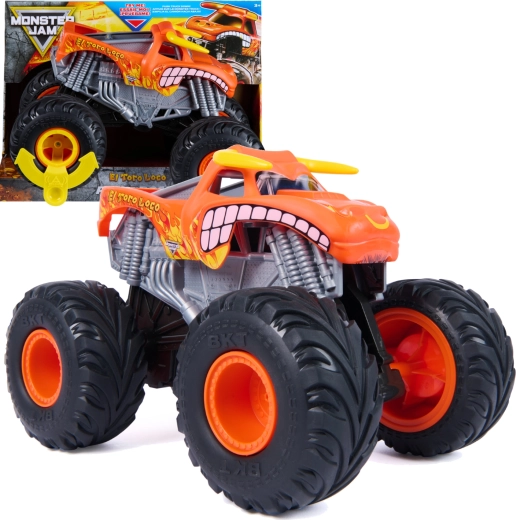 Monster Jam El Toro Loco Rev ’N’ Roar monster truck in 1:18 scale