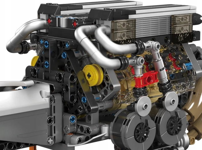 W16 engine building kit with drive – 955 pieces