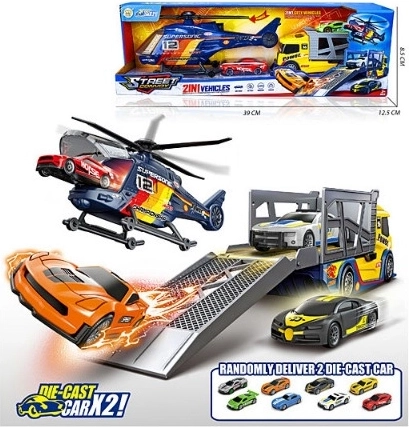 Car with Launching Helicopter