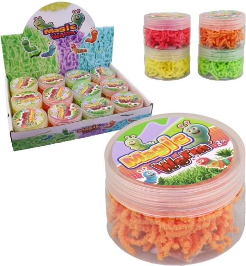 Foam worms in a tin - 1 piece