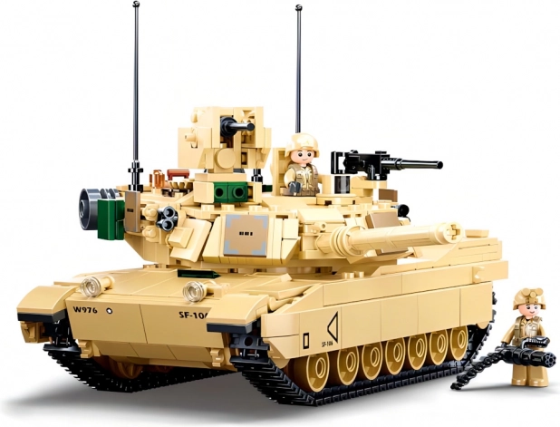 Sluban ModelBricks kovinis tankas M1A2 Abrams konstruktorius