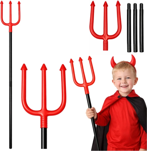 Devil pitchfork for Halloween 112 cm